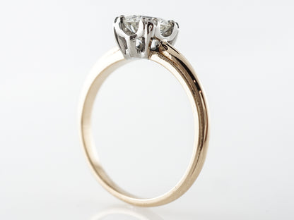 Vintage 1950's Retro Diamond Engagement Ring in 14k