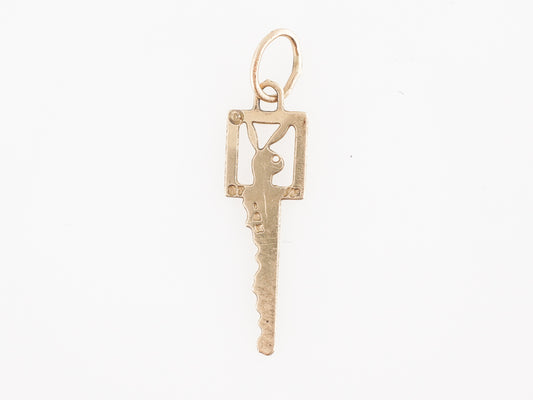 Vintage Playboy Bunny Charm in 14k Yellow Gold