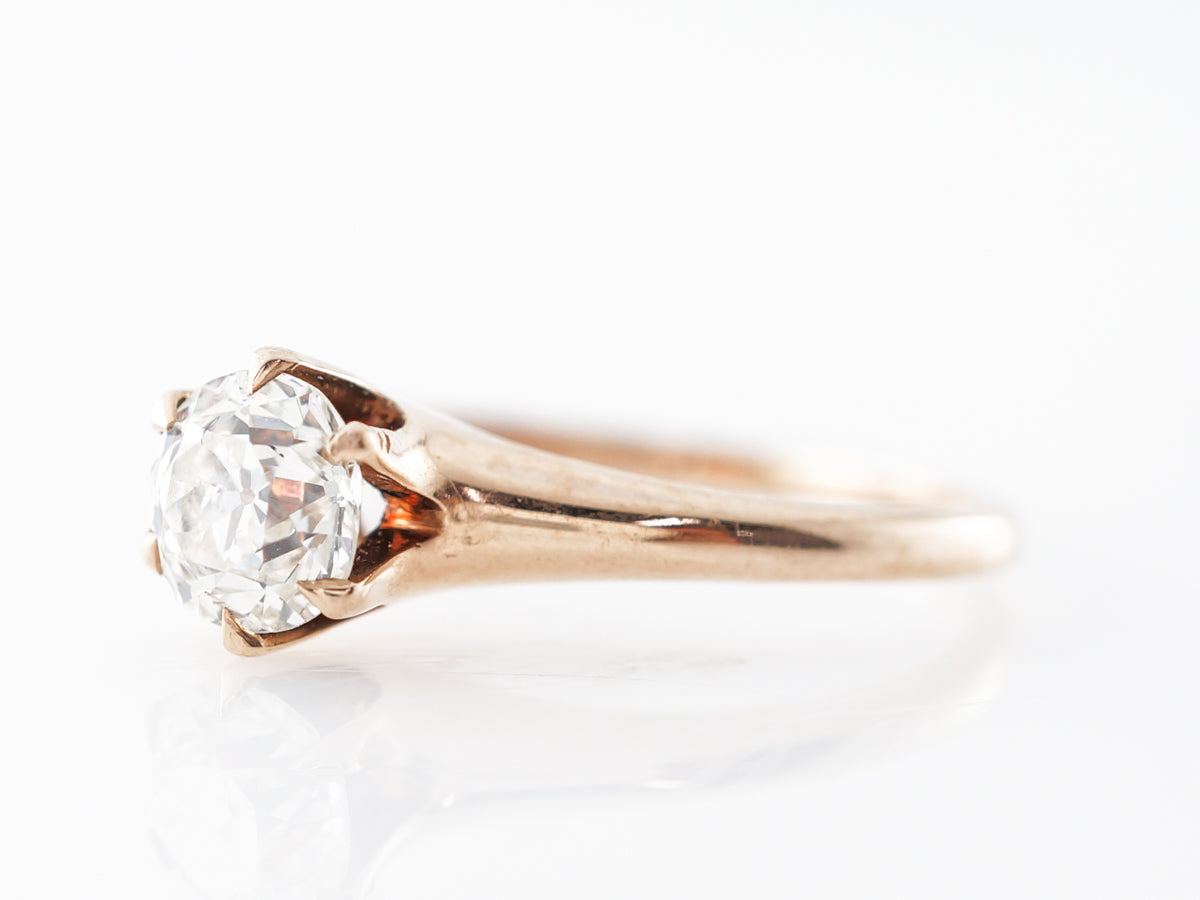 Vintage Victorian 1 Carat Diamond Engagement Ring