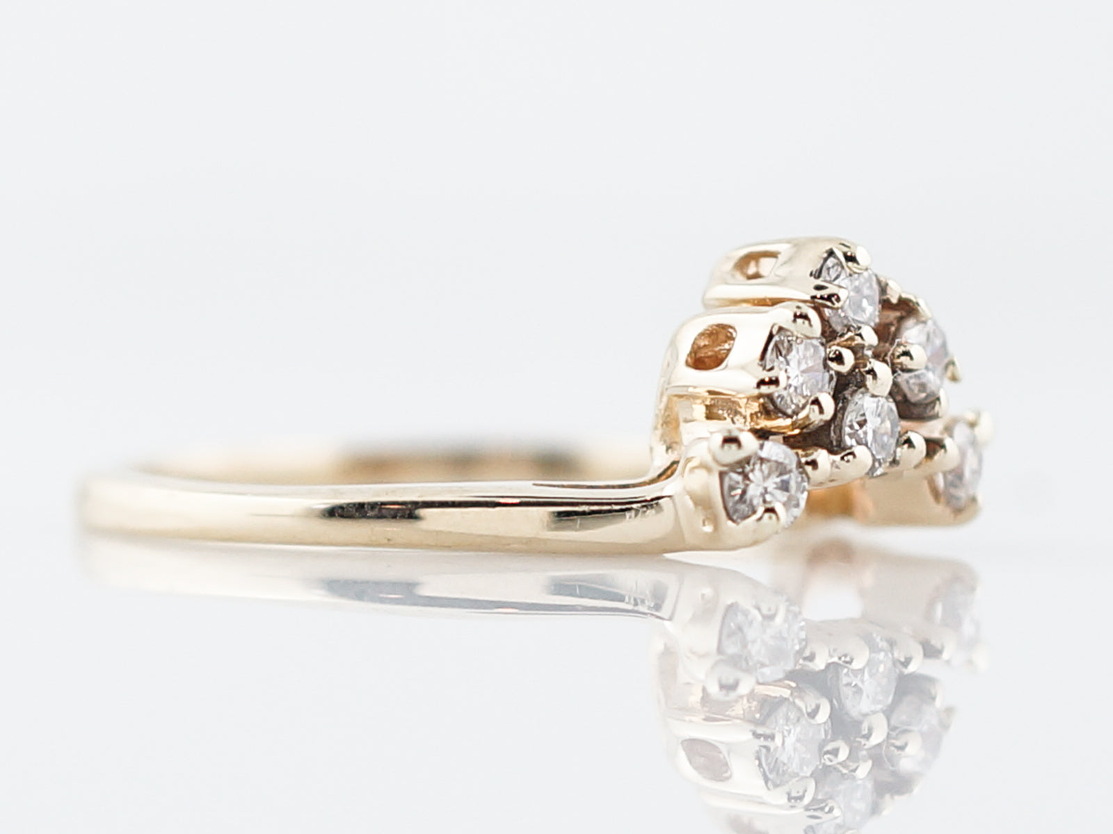 Vintage Ring Guards Retro Round Brilliant Cut Diamonds