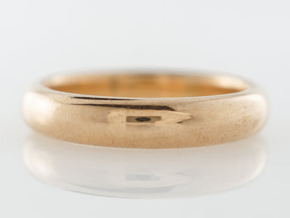 Vintage Victorian Wedding Band in 18k Yellow Gold