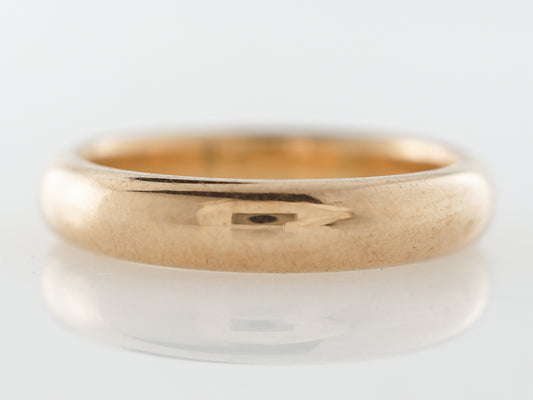 Vintage Victorian Wedding Band in 18k Yellow Gold