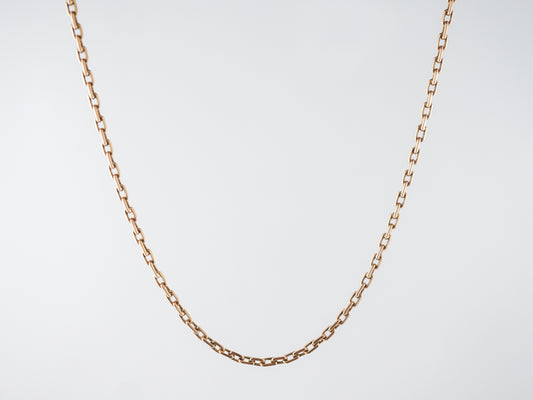 1950's Vintage Yellow Gold Chain Necklace
