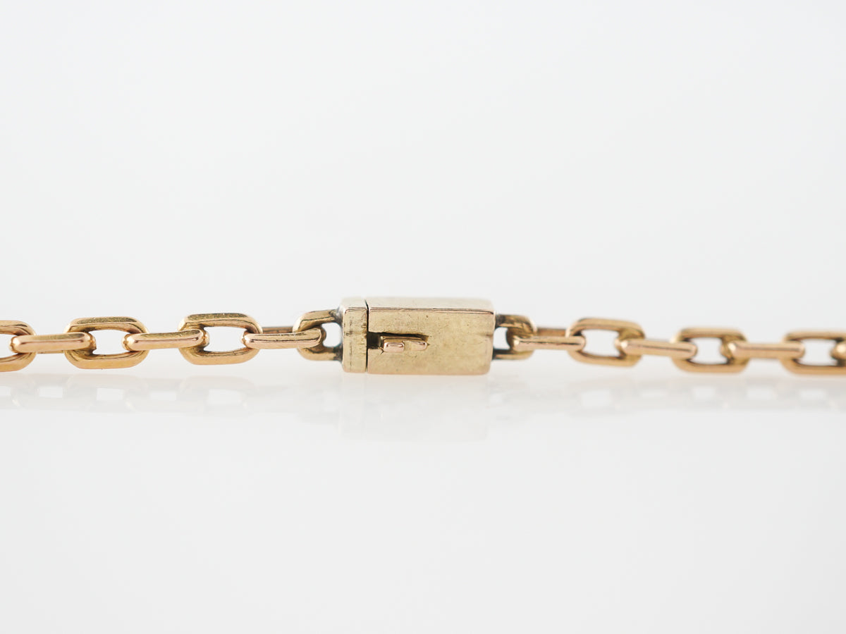 1950's Vintage Yellow Gold Chain Necklace
