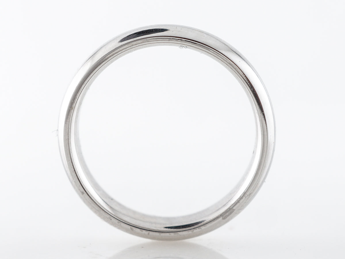 Wedding Band Comfort Fit Modern in 14k White Gold