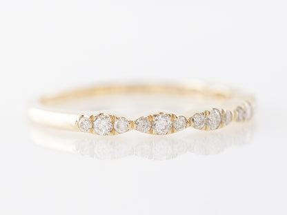 Textured Diamond Cluster Band in 18k Yellow Gold